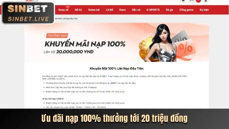 Khuyến mãi nạp tiền lần đầu BL55